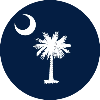 South Carolina. Circle, Rounded Flag