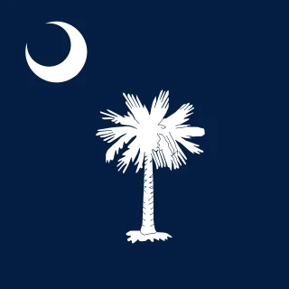 South Carolina. Square Flag