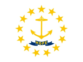 US-RI Rhode Island. Rhode Island Flag