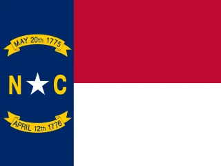 US-NC North Carolina. North Carolina Flag