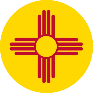 New Mexico. Circle, Rounded Flag