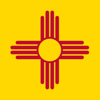 New Mexico. Square Flag