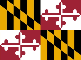 US-MD Maryland. Maryland Flag