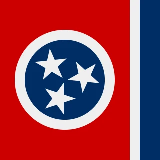 Tennessee. Square Flag