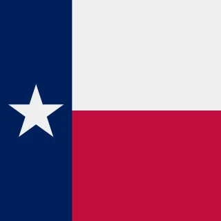 Texas. Square Flag