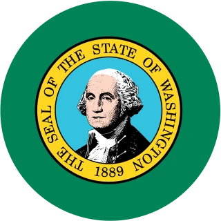 Washington. Circle, Rounded Flag