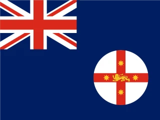 AU-NSW New South Wales. New South Wales Flag