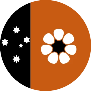 Northern Territory. Circle, Rounded Flag