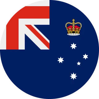 Victoria. Circle, Rounded Flag