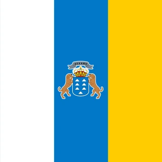 Flag of the IC Canary Islands [Square Flag]