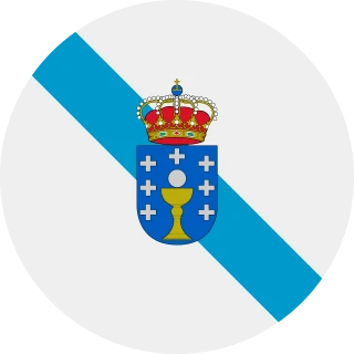 Galicia (Spain). Circle, Rounded Flag