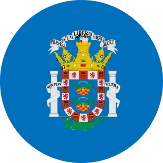 Melilla. Circle, Rounded Flag