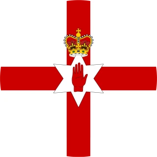 Northern Ireland. Circle, Rounded Flag