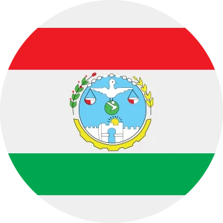 Hārerī Hizb Region. Harari Circle, Rounded Flag