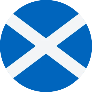 Scotland. Circle, Rounded Flag