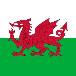 Wales. Square Flag