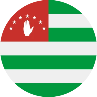 Republic of Abkhazia. Abkhazia Circle, Rounded Flag