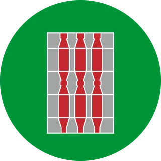 Umbria. Circle, Rounded Flag