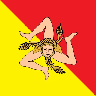 Sicilia (Sicily). Square Flag