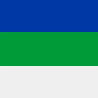 Komi Republic. Square Flag