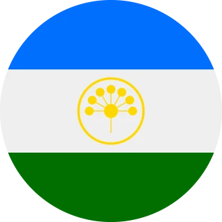 Bashkortostan Respublika. Circle, Rounded Flag