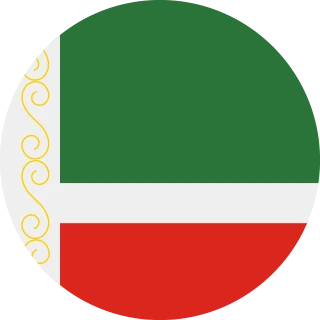 Chechnya (Chechen Republic). Circle, Rounded Flag