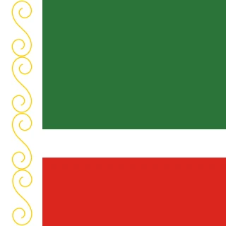 Chechnya (Chechen Republic). Square Flag