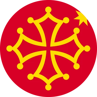 Occitania. Circle, Rounded Flag