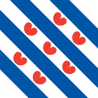 Friesland (Frisian). Square Flag