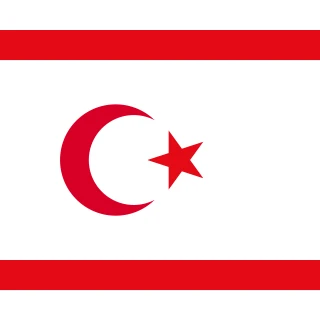 Northern Cyprus. Square Flag