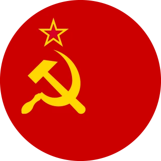 Soviet Union. Circle, Rounded Flag