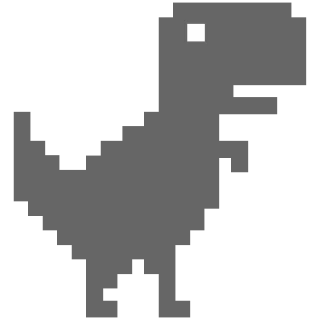 Chrome Dinosaur Game Logo